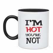 Чашка I`m hot you are not